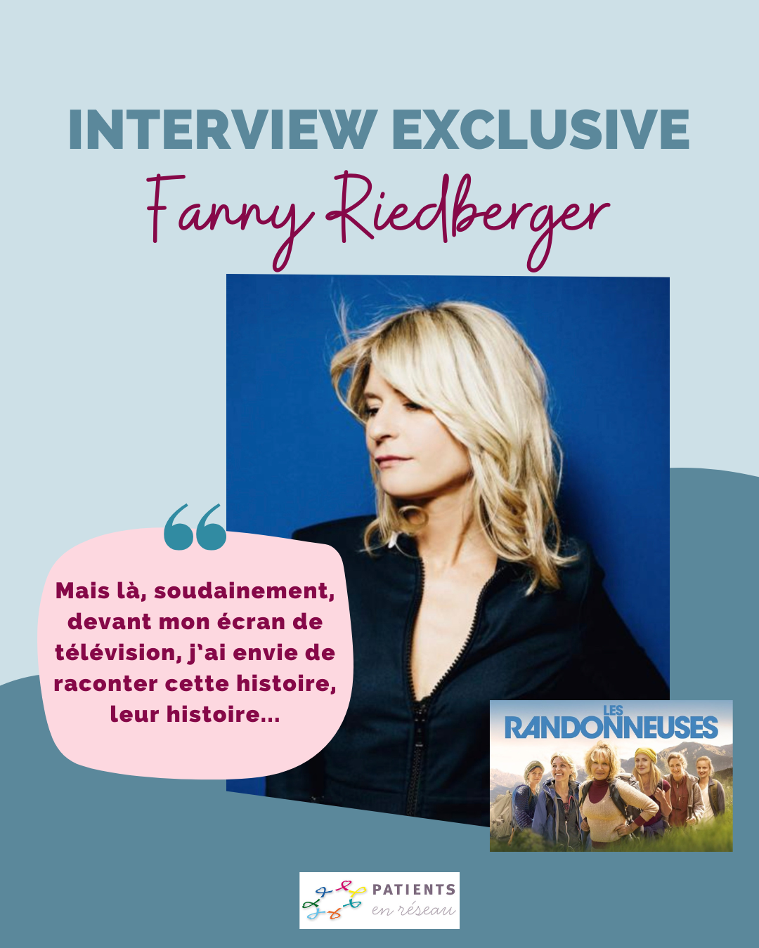 Mon Réseau cancer du poumon | Interview exclusive de Fanny RIEDBERGER-  Réalisatrice de la série Les Randonneuses